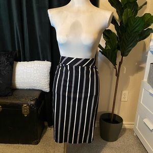Torrid Striped Pencil Skirt